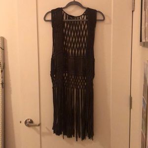 Daytrip brown fringe vest